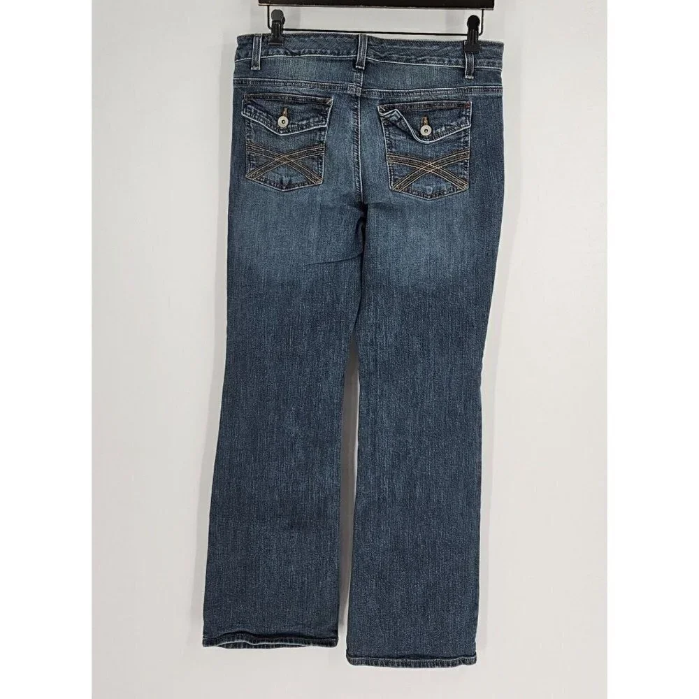 Tommy Hilfiger Jeans 8S Womens Regular Size Freedom Boot Cut Blue Denim - Picture 2 of 5